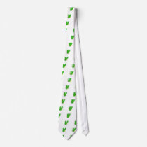 Green V Monogram ties