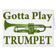 Green Variegated Gotta Play Trumpet Gift Cards