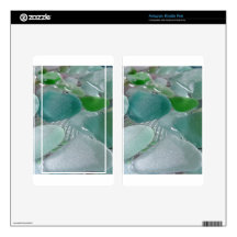 Green Vibrations Green Sea Glass Kindle Fire Skins