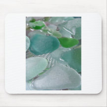 Green Vibrations Green Sea Glass Mousepad