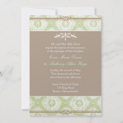 free damask template for wedding invitations