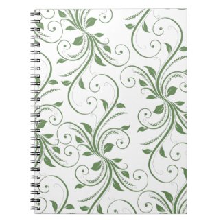 Green Vines Spiral Note Book