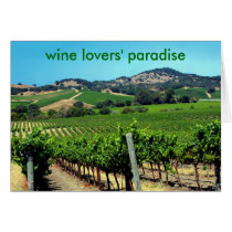 green vineyard photograph greeting cards