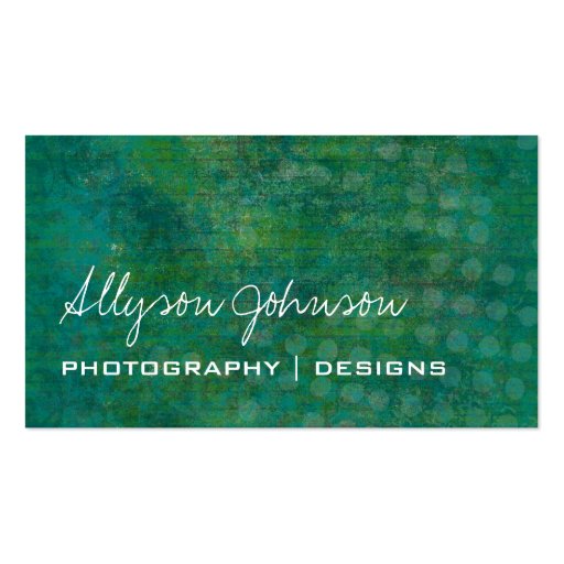 Green Vintage Business Cards