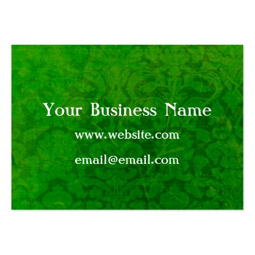 Green Vintage Thank You For your Purchase Cards Business Cards (back side)