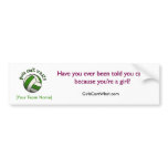 Green Volleyball Bumper Sticker