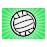 Green Volleyball Card