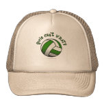Green Volleyball Mesh Hat