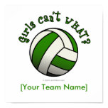 Green Volleyball Poster