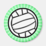 Green Volleyball Refrigerator Magnets