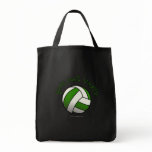 Green Volleyball Tote Bag
