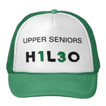GREEN W/GREEN WRITING HATS