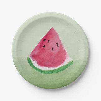 paper plate watermelon paper plate watermelon