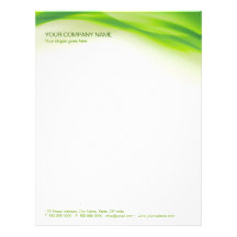 Green Wave letterhead