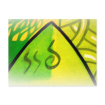 Green Wave Postcard by myhome71 Green Wave Postcard