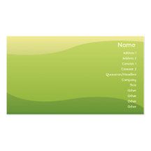 Green Waves - Business Business Card Templates