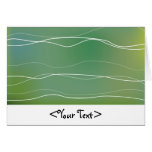 Green Waves Greeting Card