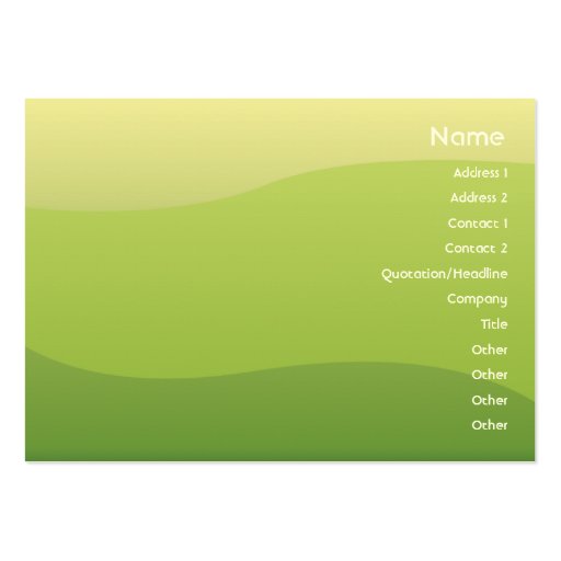 Green Waves - Chubyy Business Card