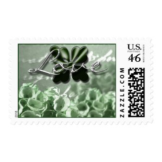 Green Wedding Flowers stamp
