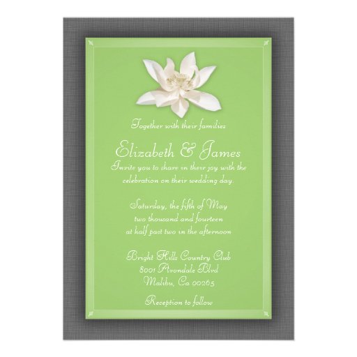 Green Wedding Invitations