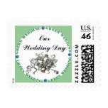 Green Wedding Stamp