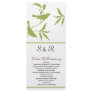 green Wedding program Personalized Rack Card