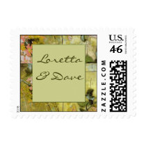 Green wedding theme custom postage postage