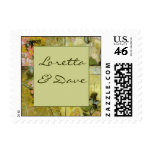 Green wedding theme custom postage