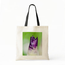 green welcomes purple bag
