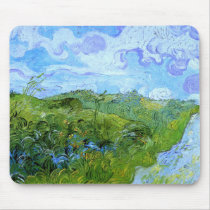 Green Wheat Fields, Vincent van Gogh mousepads