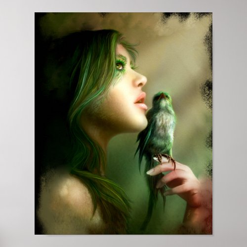 Green Whisper Canvas & Prints print