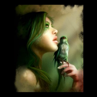 Green Whisper Canvas & Prints