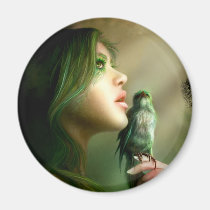 Green Whisper Magnet magnets