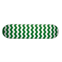 green white chevrons custom skateboard