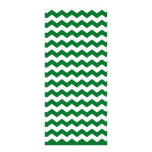 green white chevrons rack card