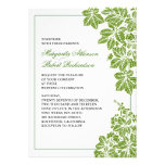green & white damask vineyard wedding invitations invitations