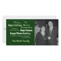 green white multi holiday photo cards