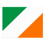 Green White Orange Stripes Postcards