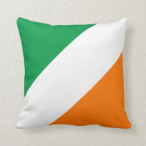Green White Orange Stripes (S) Throw Pillows at Zazzle