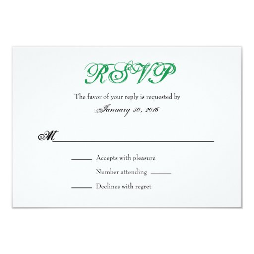 plain rsvp cards