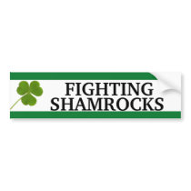 Green & White School Colors bumper stickers