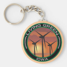 Green Wind Iowa Key Chains