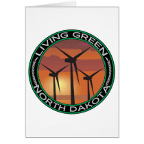 Green Wind North Dakota Card