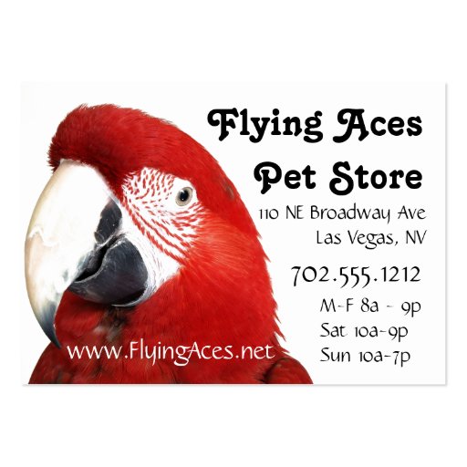Green Wing Macaw Business Card