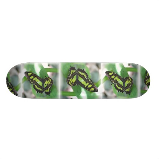 Green Winged Butterfly Skateboard