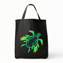 Green Winged Turtle Dark Bags