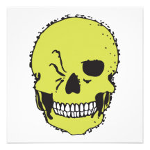 green winking skull announcement