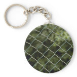 Green wire mesh fence keychains