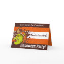 Green Witch Halloween Invitation card