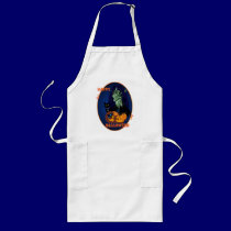 Green Witch - Happy Halloween Oval Aprons aprons